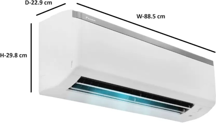 Daikin 0.8 Ton 3 Star Split AC White Non-Inverter (FTL30UV16V1/RL30UV16V1, Copper Condenser) - Image 2