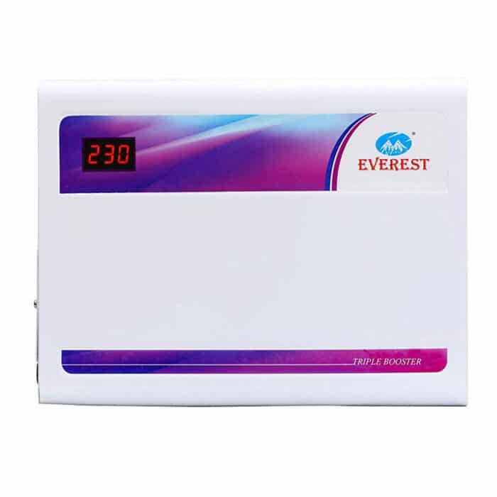 Everest 4KV Triple Booster Voltage Stabilizer for AC upto 1.5 Ton (Working Range:110-270) EWT 400 D